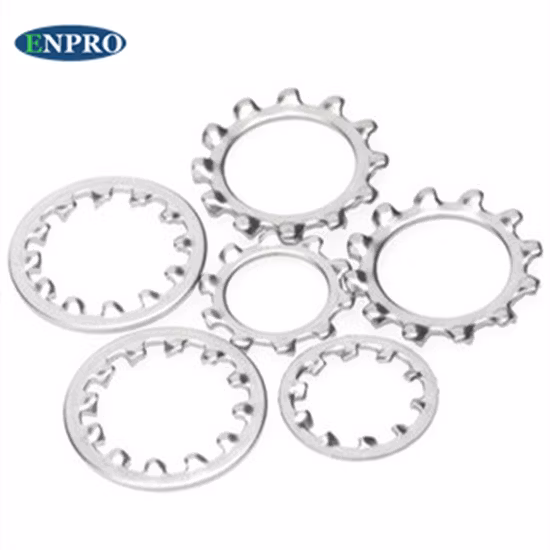 DIN6798 High Pressure Washer Stainless Steel Metal External Serrated Lock Washer