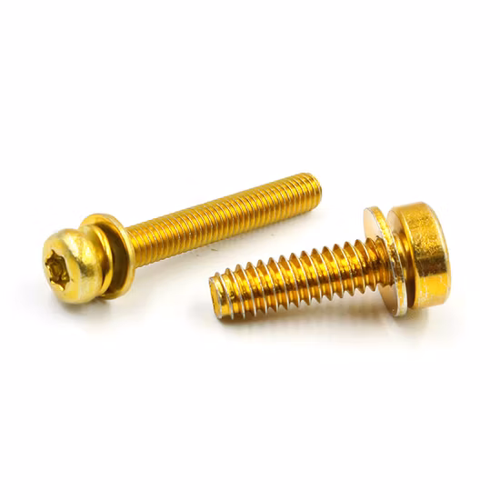Manufacturer Direct Sale Brass M4 M6 M8 Six Lobe Hexagon Lock Washer Machine Sems Screws