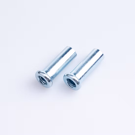 Rivetto semicavo in ferro zincato con testa tonda